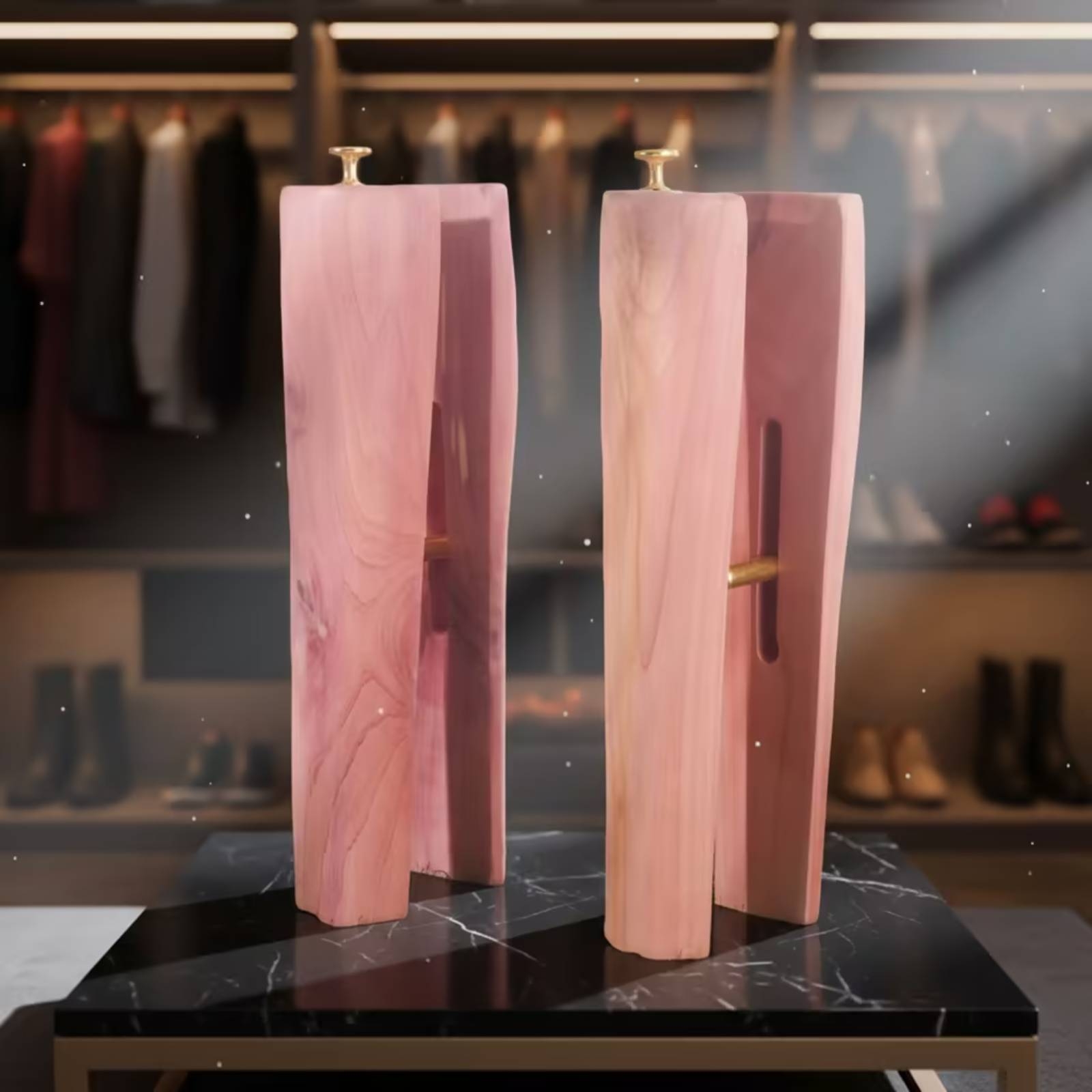 Shoe Tree Cedar - Étire-bottes télescopique réglable en cèdre pour