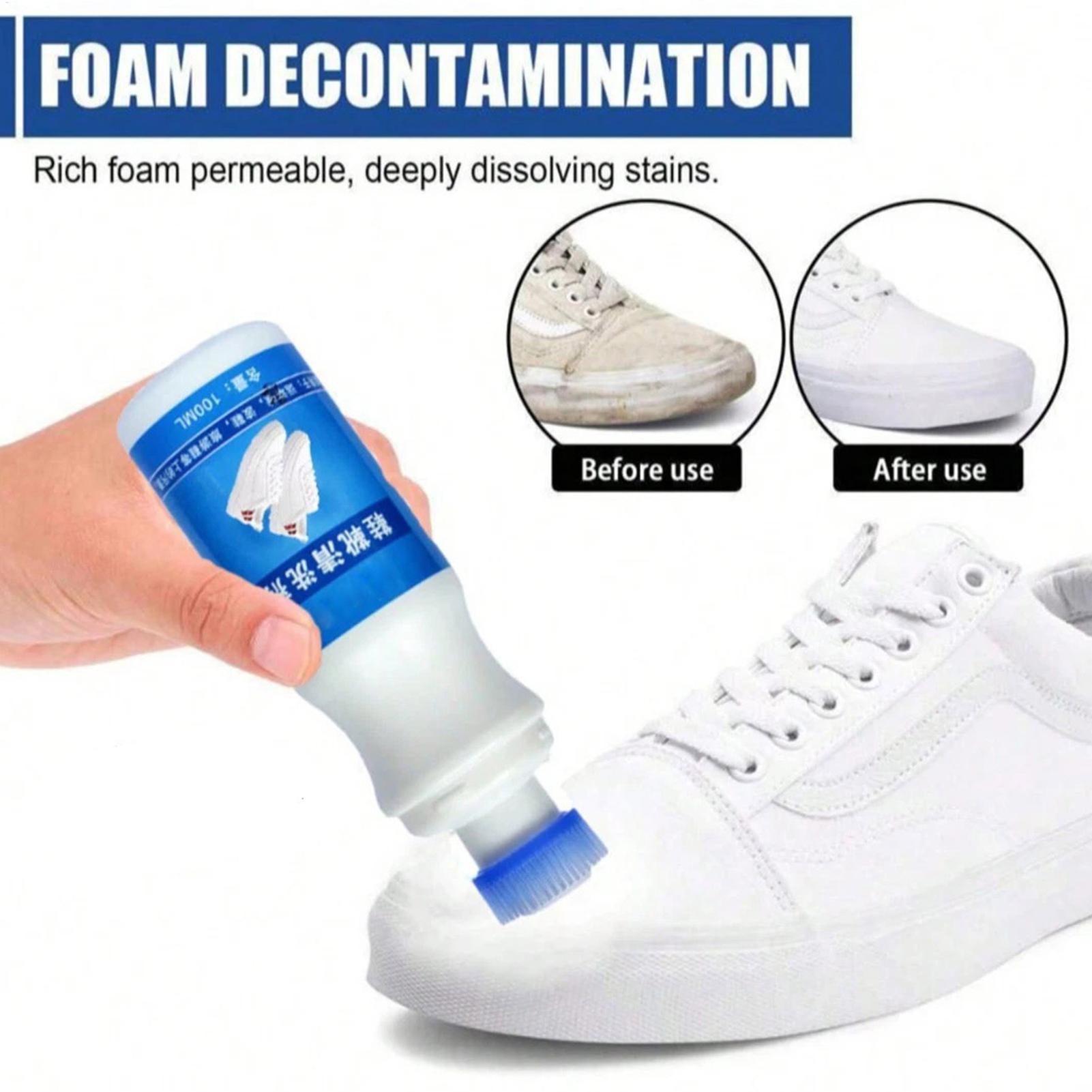 Sneaker Care Products - Nettoyant pour chaussures blanches 100ml, mousse