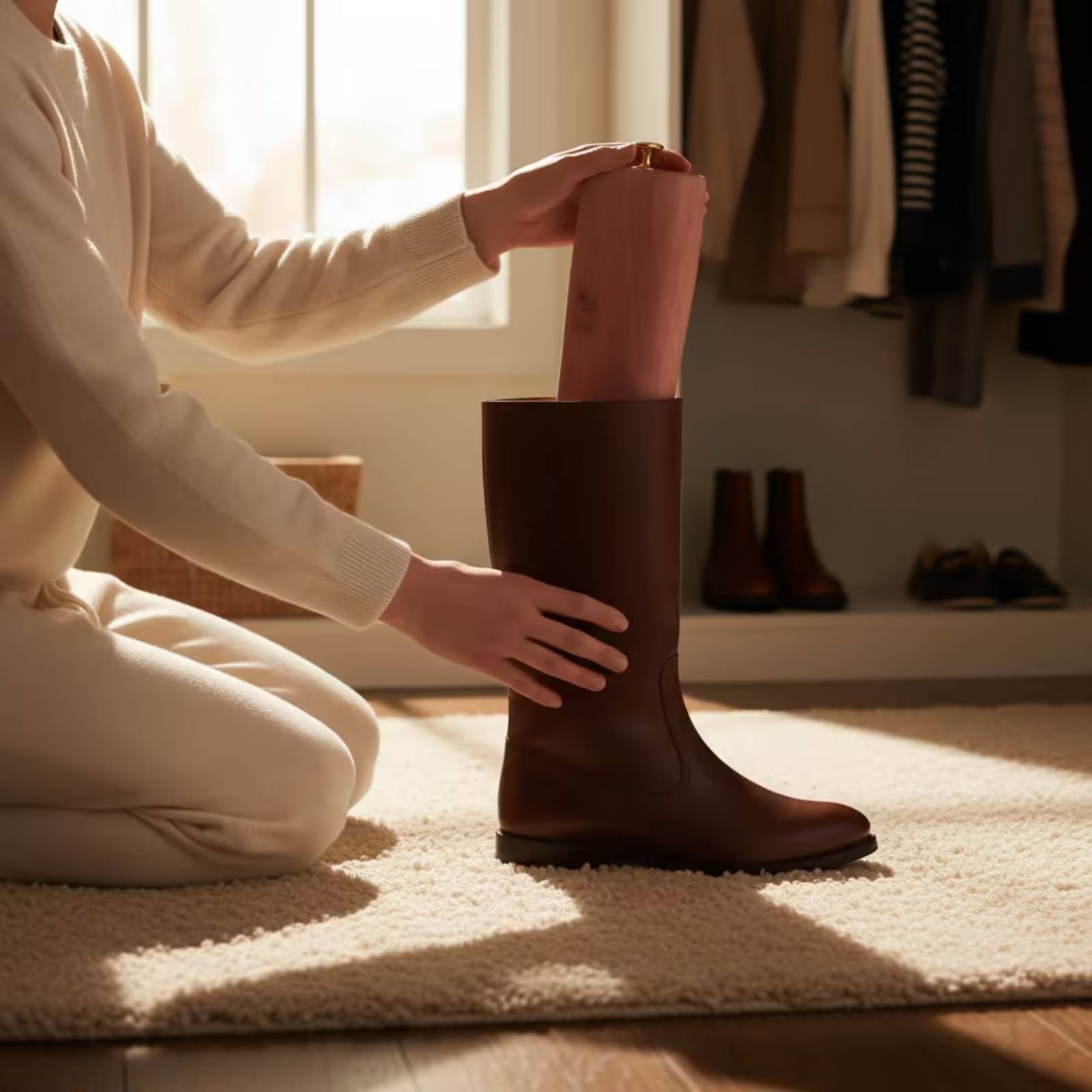 Shoe Tree Cedar - Étire-bottes en cèdre réglable, extensible en