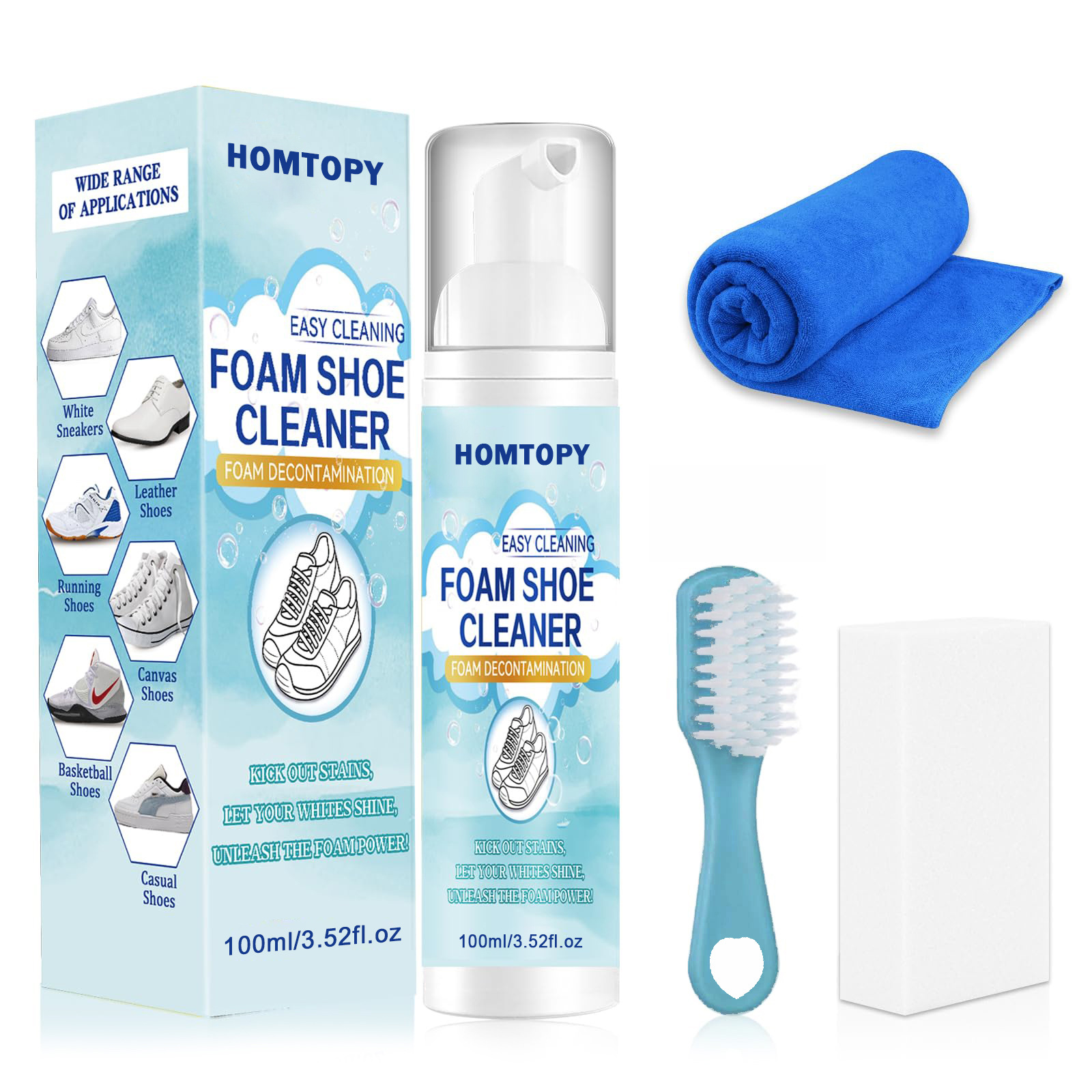 Sneaker Care Products - Kit de nettoyage de chaussures, nettoyant